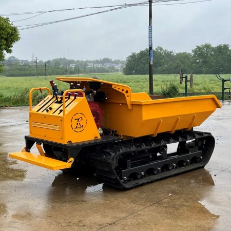 Wheel Barrow Obere Track Saịtị Hydraulic Crawler Dumper