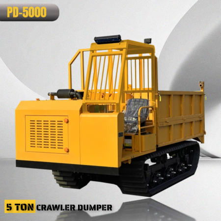 PD-5000 traktọ mmanụ nkwụ 5 Ton Crawler Dump Truck